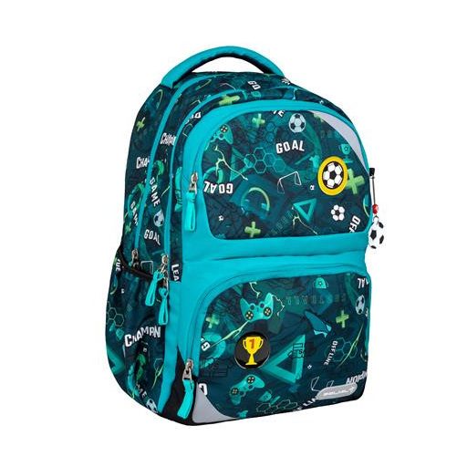 Iskolatáska, cipzáras, BELMIL "Maxi Pack Football Goal", foci