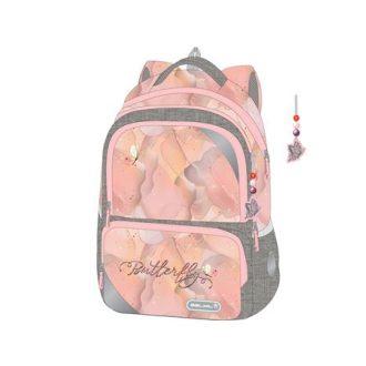   Iskolatáska, cipzáras, BELMIL "Maxi Packspecial T-Shinning Butterfly", pillangó