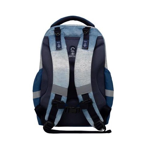 Iskolatáska, cipzáras, BELMIL "Leisure Plus Shine like a Star Jeans", csillag