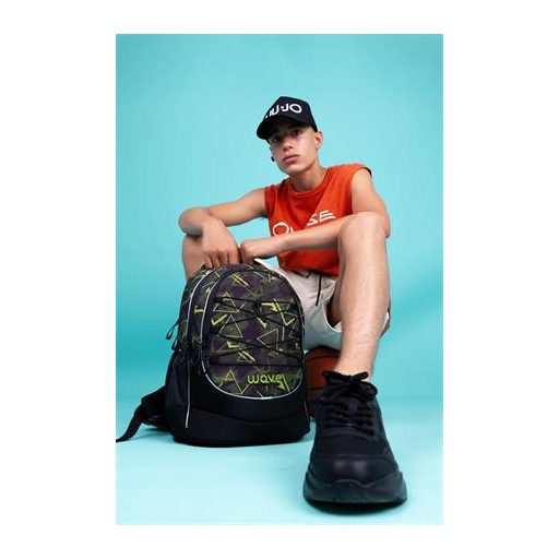 Hátizsák, cipzáras, BELMIL "Boost Waves Bold", háromszögek