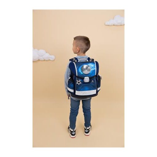 Iskolatáska, fémcsat, BELMIL "Classy Football 4", foci