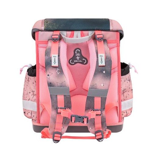 Iskolatáska, fémcsat, BELMIL "Classy Ballerina", fekete-rózsaszín, balerina