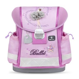   Iskolatáska, fémcsat, BELMIL "Classy Ballerina", lila, balerina