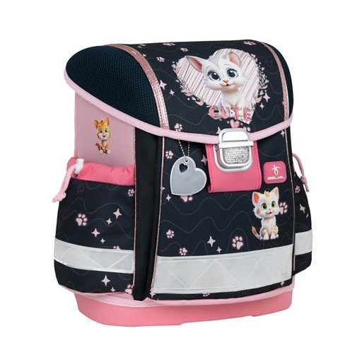 Iskolatáska, fémcsat, BELMIL "Classy Cute Kitten", cica