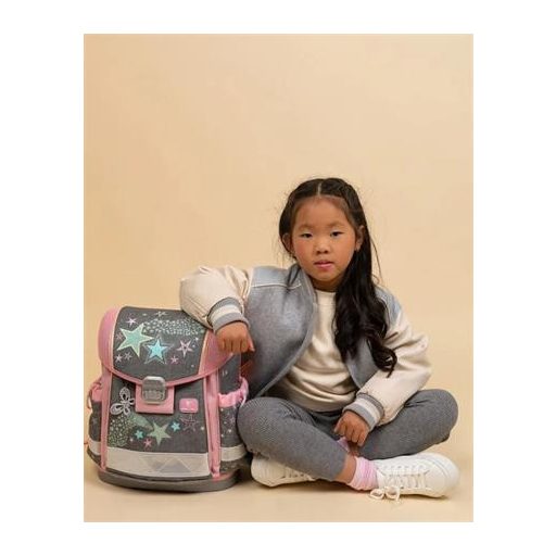 Iskolatáska, fémcsat, BELMIL "Classy Shine Bright", csillagok