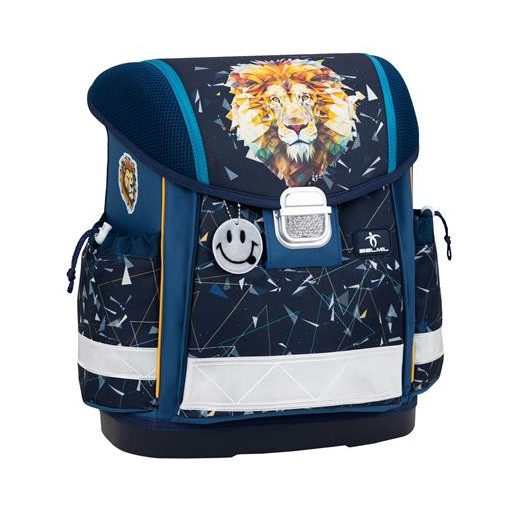 Iskolatáska, fémcsat, BELMIL "Classy Lion", oroszlán