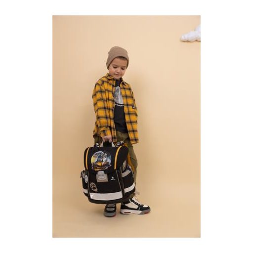 Iskolatáska, fémcsat, BELMIL "Classy Moonless Night", farkas