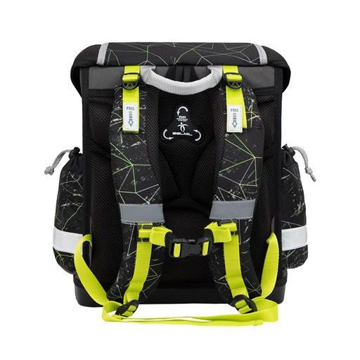 Iskolatáska, fémcsat, BELMIL "Classy Black Panther", fekete párduc