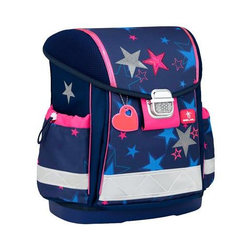 Iskolatáska, fémcsat, BELMIL "Classy Sparkling Star", csillagok