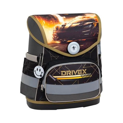 Iskolatáska, mágneszárral, BELMIL "Compact Drivex", versenyautó
