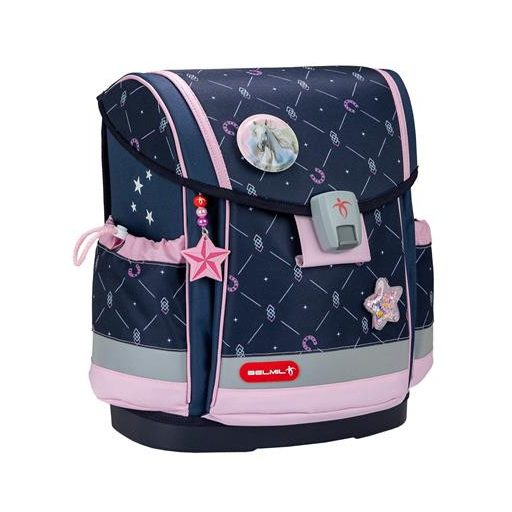 Iskolatáska, mágneszárral, BELMIL "Classy Plus Midnight Gallop", lópatkó