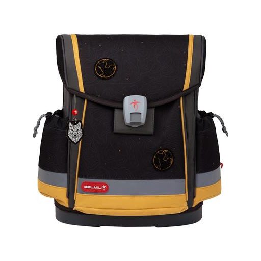 Iskolatáska, mágneszárral, BELMIL "Classy Plus Wolves Sand", farkas