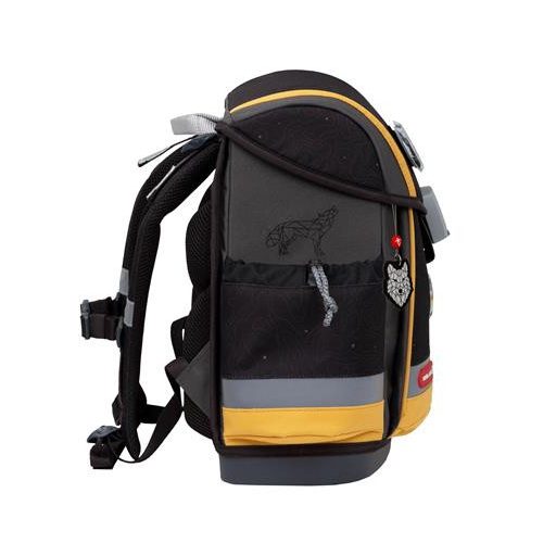 Iskolatáska, mágneszárral, BELMIL "Classy Plus Wolves Sand", farkas