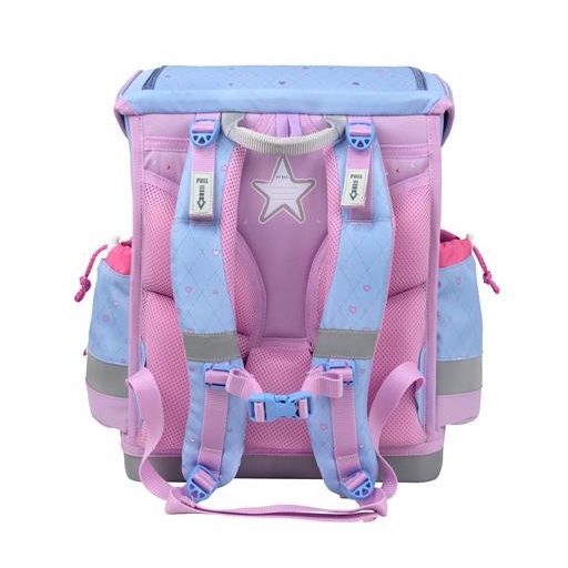 Iskolatáska, mágneszárral, BELMIL "Classy Plus Lavander", lila szivecske