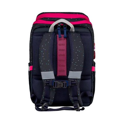 Iskolatáska, cipzáras, BELMIL "Zippy Pinky", pink szív