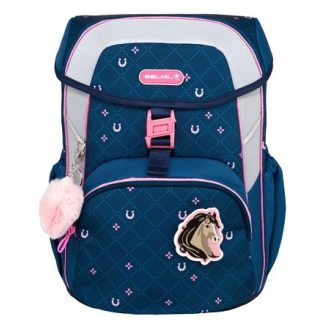   Iskolatáska, csatos, BELMIL "Maxi Meet your Horses", lópatkó