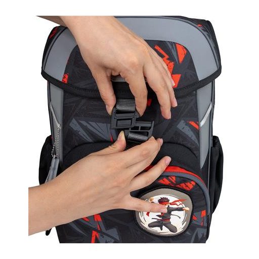 Iskolatáska, csatos, BELMIL "Maxi Ninja", nindzsa