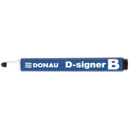 Táblamarker, 2-4 mm, kúpos, DONAU "D-signer B"", fekete