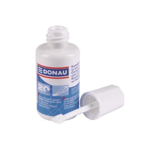 Hibajavító folyadék, vízbázisú, szivacsos, 20 ml, DONAU