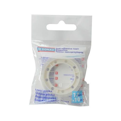 Ragasztószalag, 12 mm x 10 m, DONAU, átlátszó