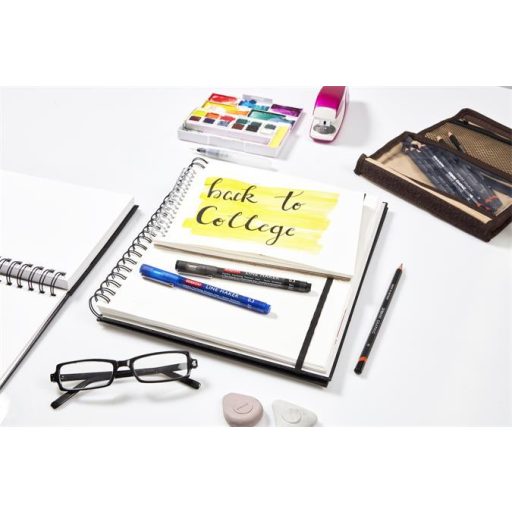 Tűfilc szett, 0,05/0,1/0,2/ 0,3/0,5/0,8 mm, DERWENT "Line Marker", fekete