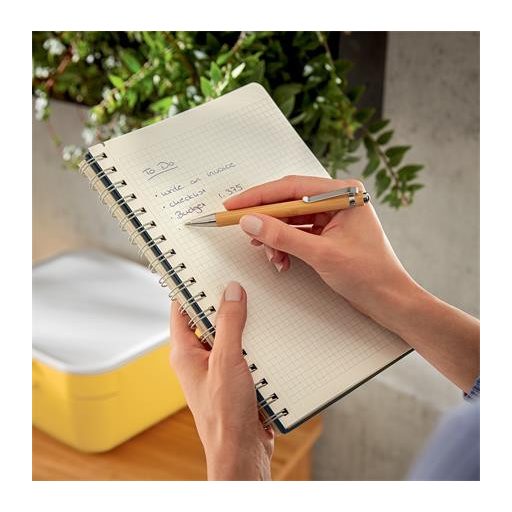 Spirálfüzet, B5, kockás, 80 lap, LEITZ, "Cosy Soft Touch", bársonyszürke