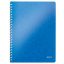 Spirálfüzet, A4, kockás, 80 lap, LEITZ "Wow", kék