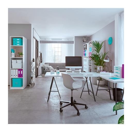 Spirálfüzet, A5, kockás, 80 lap, LEITZ "Wow", lila