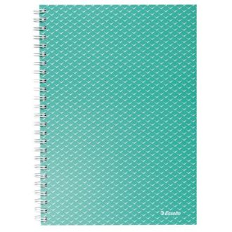   Spirálfüzet, A5, vonalas, 80 lap, ESSELTE "Colour'Breeze", zöld