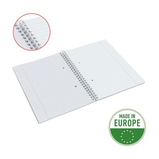 Spirálfüzet, A5, vonalas, 80 lap, ESSELTE "Colour'Breeze", korall