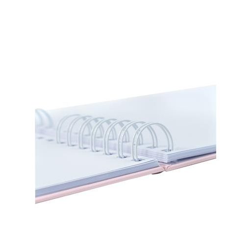 Fotóalbum, spirál, 32x22 cm, 25 lap, EXACOMPTA "AutentiK", rózsaszín