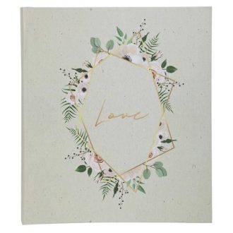   Fotóalbum, csavarozott gerincű, 29x32 cm, 30 lap, EXACOMPTA "CHAMPETRE", fehér