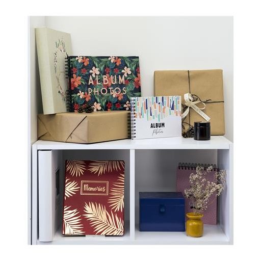 Fotóalbum, csavarozott gerincű, 29x32 cm, 30 lap, EXACOMPTA "CHAMPETRE", fehér