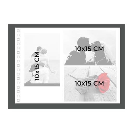 Fotóalbum, spirál, 32x22 cm, 25 lap, EXACOMPTA "KRAFT", mintás