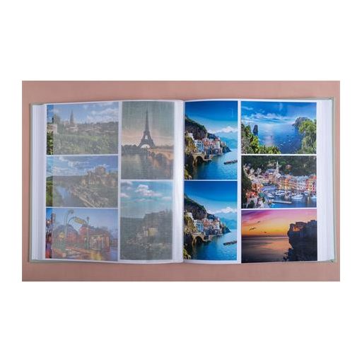 Fotóalbum, 29x32 cm, 30 lap, EXACOMPTA "Ellipse", szürkészöld