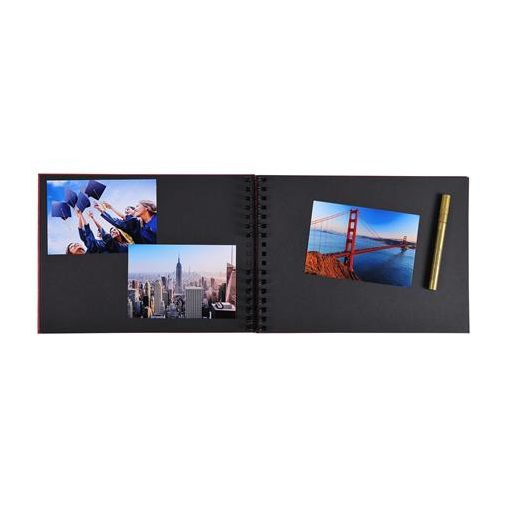 Fotóalbum, spirál, 32x22 cm, 25 lap, EXACOMPTA "Life", kék