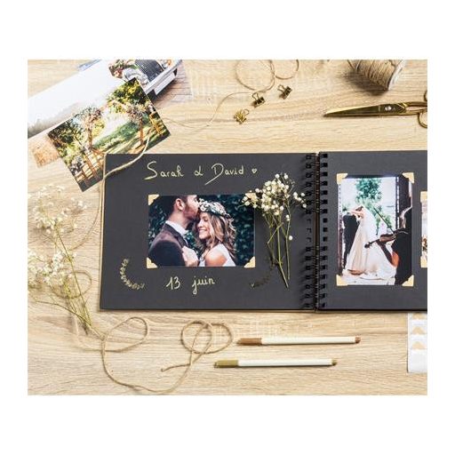 Kreatív scrapbook készlet, EXACOMPTA "Kraft"