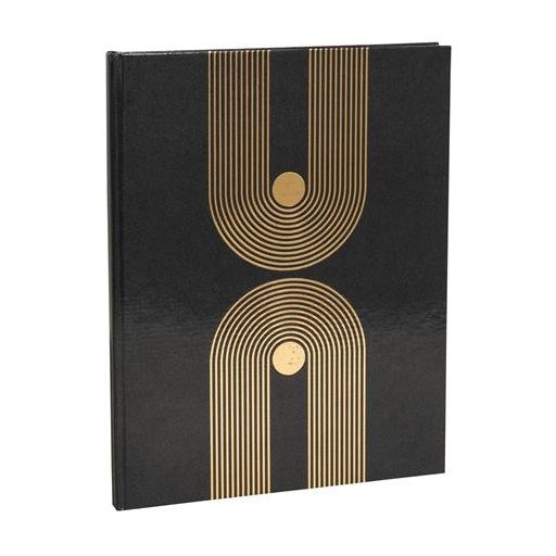 Vendégkönyv, 27x22 cm, 50 lap, EXACOMPTA "Graphik Black"