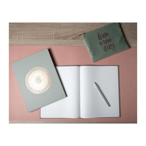 Vendégkönyv, 27x22 cm, 50 lap, EXACOMPTA "Ellipse", zöld