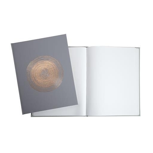 Vendégkönyv, 27x22 cm, 50 lap, EXACOMPTA "Ellipse", szürke