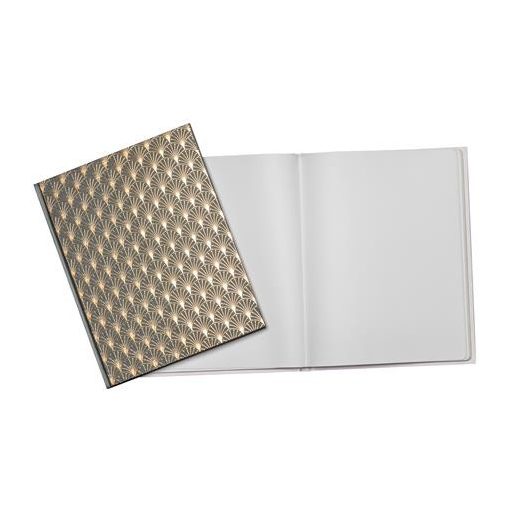 Vendégkönyv, 27x22 cm, 50 lap, EXACOMPTA "Neo Deco", fekete