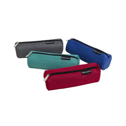 Tolltartó, cipzáras, henger, EXACOMPTA "Mesh", vegyes színek