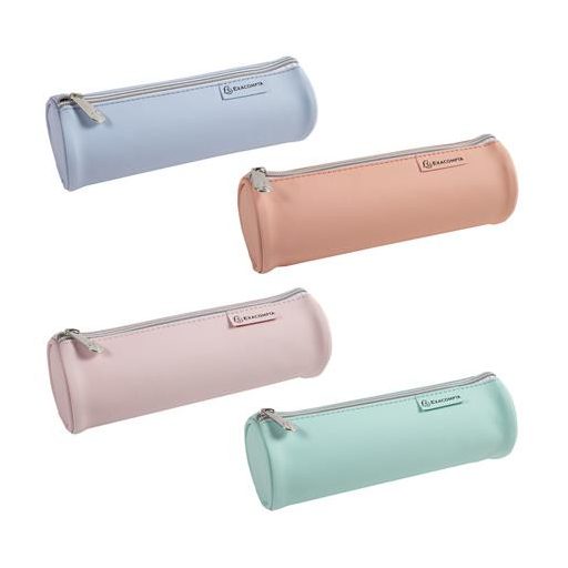 Tolltartó, henger, cipzáras, EXACOMPTA "Aquarel", vegyes színek