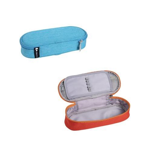 Tolltartó, cipzáras, EXACOMPTA "Plumier", vegyes színek