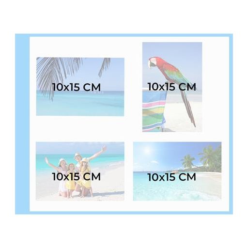 Fotóalbum, csavarozott gerincű, 37x29 cm, 20 lap, EXACOMPTA "Ringflower"