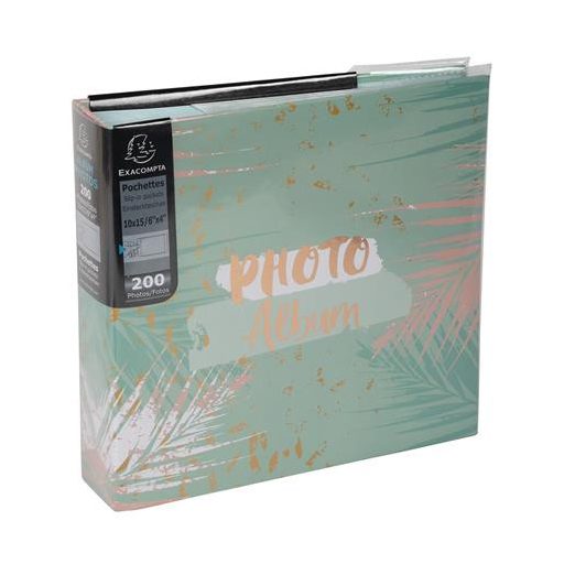 Fotóalbum, 22,5x22 cm, 50 lap, EXACOMPTA "Pastel Tropic"
