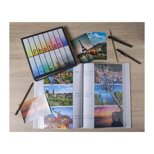 Fotóalbum, 22,5x32,5 cm, 50 lap, EXACOMPTA "Rainbow"