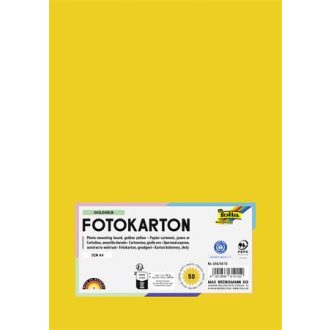 Dekorkarton, A4, 300 g, 50 lap, FOLIA, aranysárga