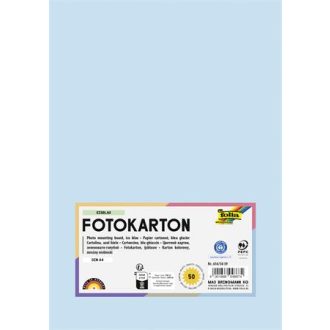 Dekorkarton, A4, 300 g, 50 lap, FOLIA, jégkék
