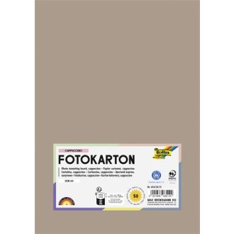 Dekorkarton, A4, 300 g, 50 lap, FOLIA, cappuccino